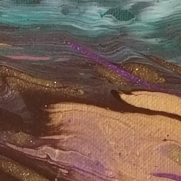 Original Painting 8x10 Acrylic Purple Black - Picture 5 of 8